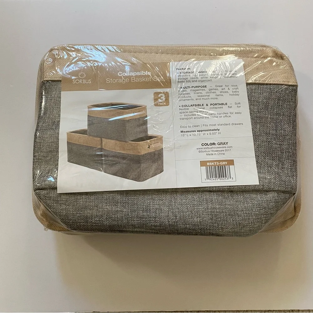 🆕 Sorbus Collapsible Basket Set - New